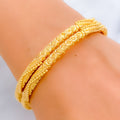 Distinctive Priceless 22k Gold Bangle Pair