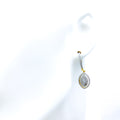 Grandiose Dangling Marquise 18K Gold + Diamond Bali Earrings 