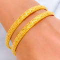 Impeccable Rich 22k Gold Bangle Pair