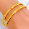 Traditional Petite Classy 22k Gold Bangle Pair