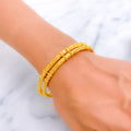 Traditional Petite Classy 22k Gold Bangle Pair