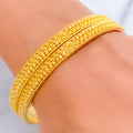 Beautiful Heirloom 22k Gold Bangle Pair