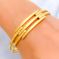 Distinctive Golden 22k Gold Bangle Bracelet 