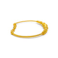 Classic Alluring Wavy 22k Gold Bangle Bracelet 
