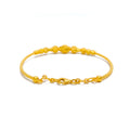 Classic Alluring Wavy 22k Gold Bangle Bracelet