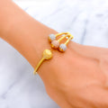 Rich Vibrant 22k Gold Open Bangle Bracelet