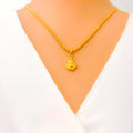 Dainty Noble 22k Gold Ganesh Pendant