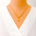 Graceful 22k Gold Ganesh Pendant