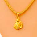 Graceful 22k Gold Ganesh Pendant