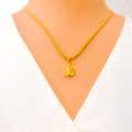 Graceful 22k Gold Ganesh Pendant
