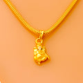 Chic 22k Gold Ganesh Pendant