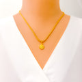 Textured 22k Gold Ganesh Pendant