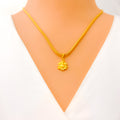 Textured 22k Gold Ganesh Pendant