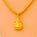 Ethereal 22k Gold Ganesh Pendant