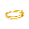 Evergreen Opulent 22k Gold Bangle Bracelet 