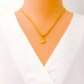 Stately 22k Gold Ganesh Pendant