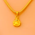Stately 22k Gold Ganesh Pendant