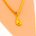 Stately 22k Gold Ganesh Pendant