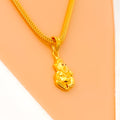 Upscale Mod 22k Gold Ganesh Pendant