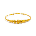 Minimalist Radiant 22k Gold Bangle Bracelet 