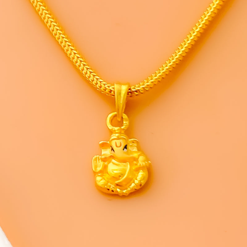 Upscale Exclusive 22k Gold Ganesh Pendant