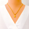 Radiant Reflective 22k Gold Ganesh Pendant