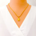 Opulent 22k Gold Ganesh Pendant