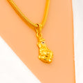 Majestic 22k Gold Ganesh Pendant
