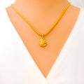 Poised 22k Gold Ganesh Pendant