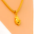 Poised 22k Gold Ganesh Pendant