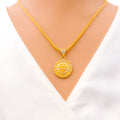two-tone-round-22k-gold-pendant-set