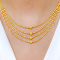 Charming Chic Four Lara 22K Gold Necklace Set