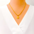 Charming 22k Gold Ganesh Pendant