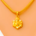 Charming 22k Gold Ganesh Pendant
