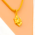 Charming 22k Gold Ganesh Pendant