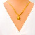 Minimalist 22k Gold Ganesh Pendant