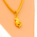 Minimalist 22k Gold Ganesh Pendant