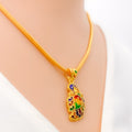 colorful-peacock-22k-gold-pendant-set