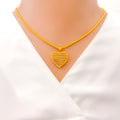 Lovely Luscious 22k Gold Heart Pendant 