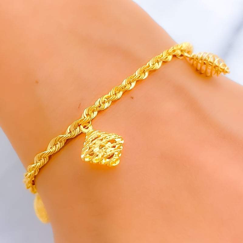 rich-geometric-22k-gold-charm-bracelet