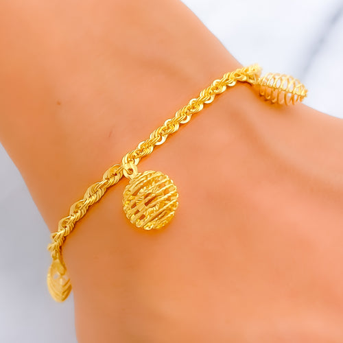 exquisite-adorned-22k-gold-charm-bracelet