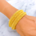 attractive-beaded-bridal-22k-gold-bangle-pair