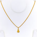 Dainty Noble 22k Gold Ganesh Pendant