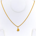 Graceful 22k Gold Ganesh Pendant