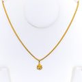 Textured 22k Gold Ganesh Pendant
