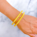 tasteful-star-accented-22k-gold-bangle-pair