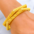 tasteful-star-accented-22k-gold-bangle-pair