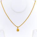 Poised 22k Gold Ganesh Pendant