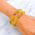 vibrant-vintage-22k-gold-pipe-meenakari-bangles