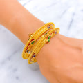 vibrant-vintage-22k-gold-pipe-meenakari-bangles